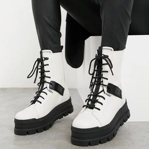 UGG Sheena Platform Combat Lace-Up Boots